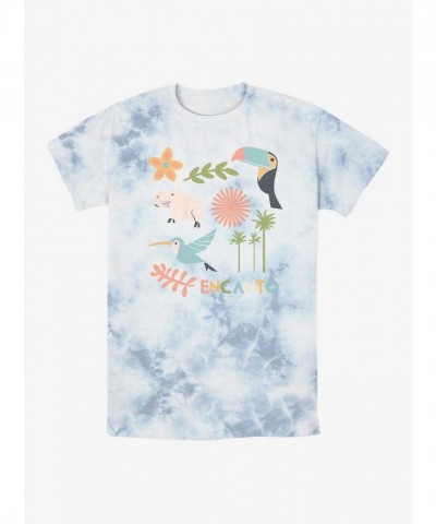 Disney Encanto Animal Design Tie-Dye T-Shirt - Unisex Multi