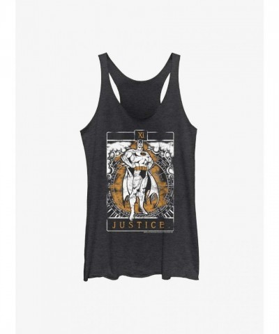 Batman Tarot Inspired Tank Top for Women - Black