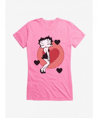 Betty Boop Girls Pucker Up Junior T-Shirt