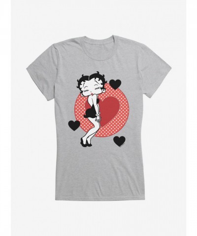Betty Boop Girls Pucker Up Junior T-Shirt