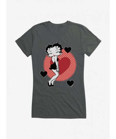 Betty Boop Girls Pucker Up Junior T-Shirt