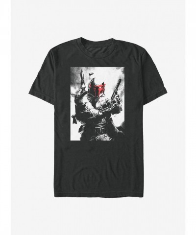 Star Wars Fierce Boba Fett T-Shirt - Men's Black