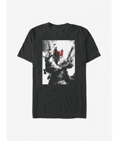 Star Wars Fierce Boba Fett T-Shirt - Men's Black