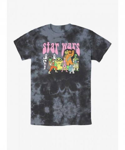 Psychedelic Star Wars Characters Unisex Tie-Dye T-Shirt - Multiple Colors