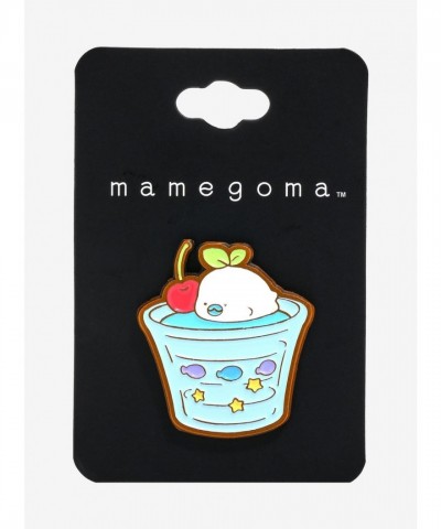 Mamegoma Cherry Float Pin - Refreshing Seal Enamel Pin