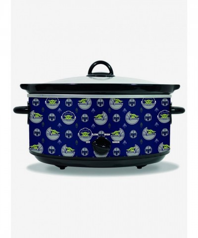 The Mandalorian 5-Quart Ceramic Slow Cooker with Child Design
