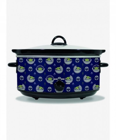 The Mandalorian 5-Quart Ceramic Slow Cooker with Child Design