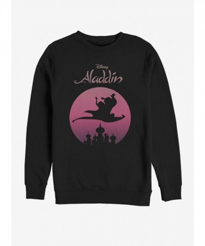 Disney Aladdin Flying High Unisex Sweatshirt - Black