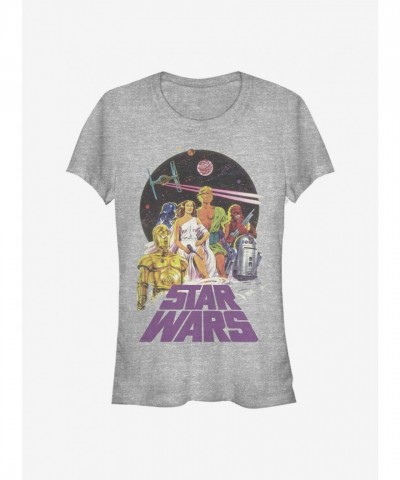 Star Wars Grey Vintage T-Shirt for Girls