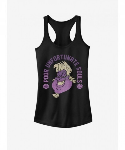 Disney Junior Girls Cotton Sea Witch Tank Top - Black
