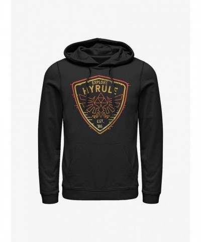 Nintendo Zelda Hyrule Adventure Men's Black Hoodie