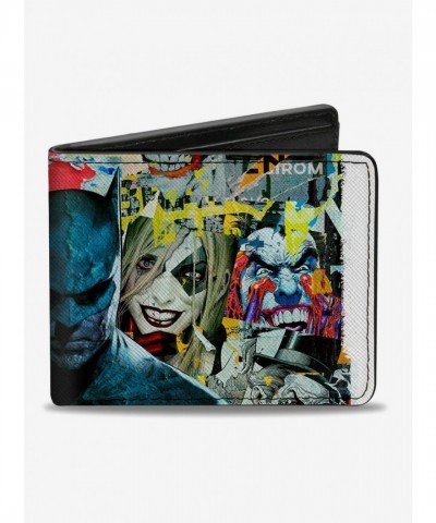 Batman Gotham City Villains Premium Vegan Leather Bifold Wallet for Men