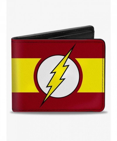 Buckle-Down Men's DC Comics Flash Logo Bifold Wallet