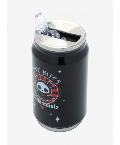 Skelanimals Love Bites Bat-Themed 10oz Stainless Steel Water Bottle