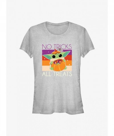 Mandalorian Child T-Shirt for Girls - Grey Lightweight Cotton Blend