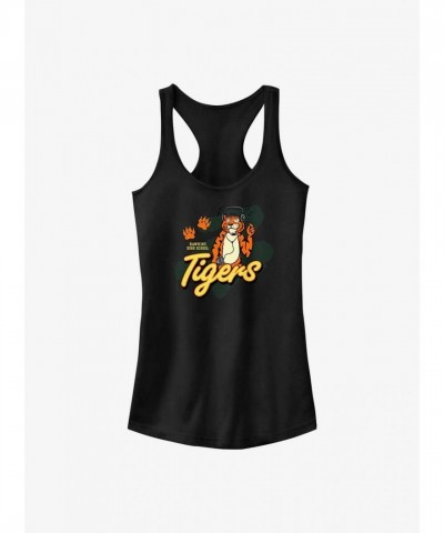 Stranger Things Hawkins High Tigers Tank Top for Girls - Black