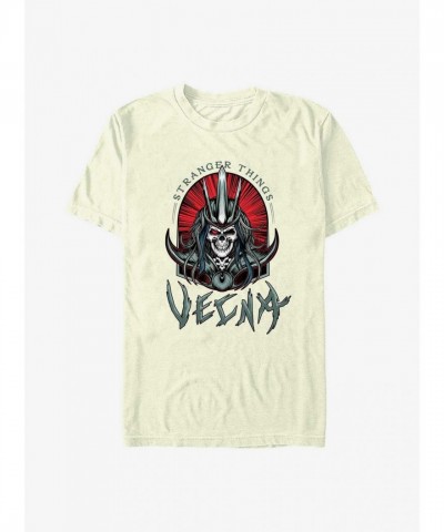 Stranger Things Vecna Tombstone Badge Unisex T-Shirt - Beige