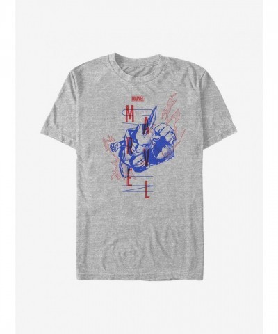 Marvel Captain Marvel Grey T-Shirt for Men
