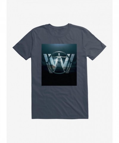 Westworld Circular Logo Silhouette Tee for Men