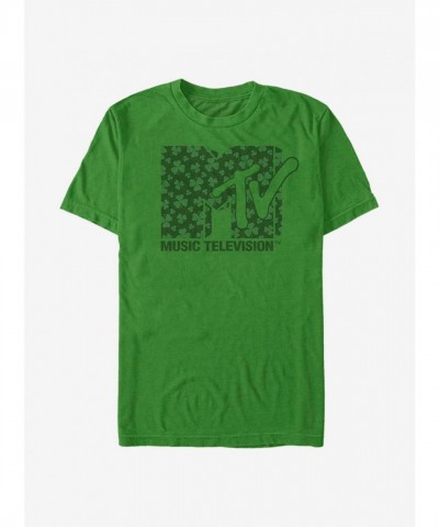 MTV Clover Green Logo T-Shirt for Men