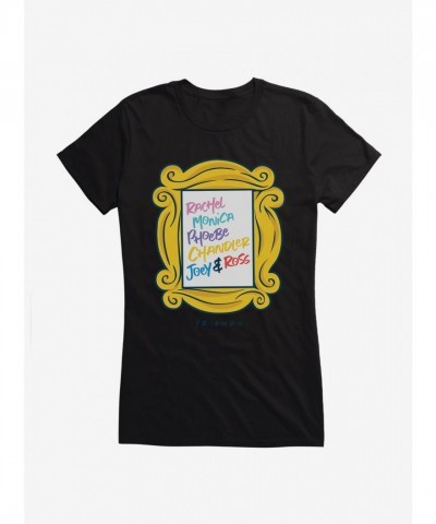 Friend Names List Framed T-Shirt for Girls