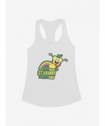 SpongeBob SquarePants Girls Happy St. Krabby Patty Lightweight Tank