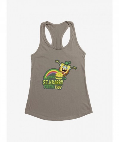 SpongeBob SquarePants Girls Happy St. Krabby Patty Lightweight Tank