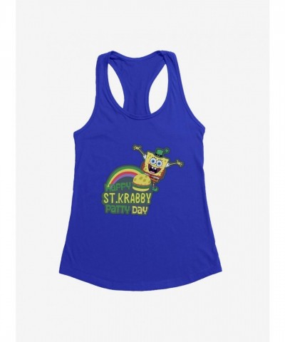 SpongeBob SquarePants Girls Happy St. Krabby Patty Lightweight Tank