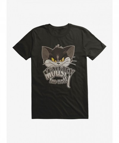 Tom And Jerry Retro Smiling Cat Print T-Shirt for Men