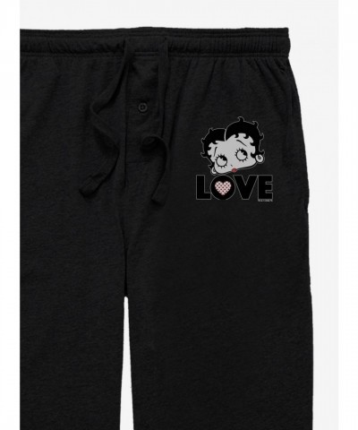 Betty Boop Unisex Love Pajama Pants - Black