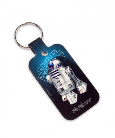 R2-D2 Personalizable Leather Keychain - Star Wars Tribute