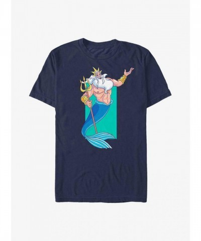 Disney Triton Portrait Lightweight T-Shirt - Blue for Men