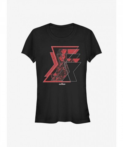Marvel Black Widow Graphic Tee for Girls - Black