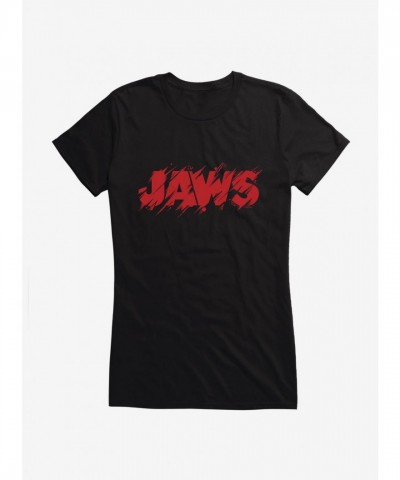 Jaws Classic Thrash Script T-Shirt for Girls