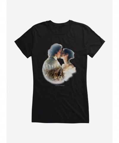 Outlander Claire Jamie Kiss Lightweight Girls T-Shirt