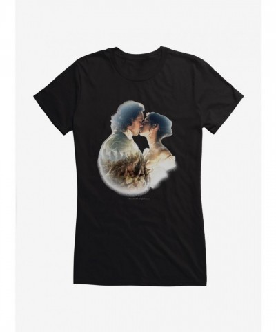 Outlander Claire Jamie Kiss Lightweight Girls T-Shirt