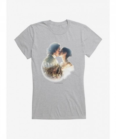 Outlander Claire Jamie Kiss Lightweight Girls T-Shirt