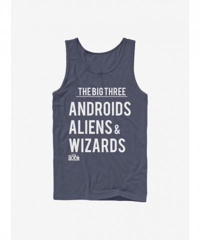 Marvel The Big Three The Falcon And The Winter Soldier Cotton Tank Top - Blue Men's