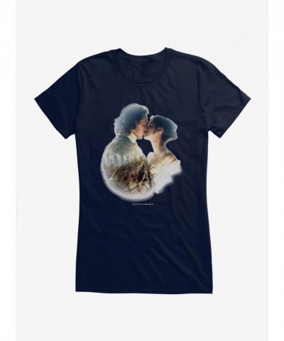 Outlander Claire Jamie Kiss Lightweight Girls T-Shirt