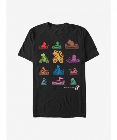 Nintendo Black The Racer Mario T-Shirt for Men