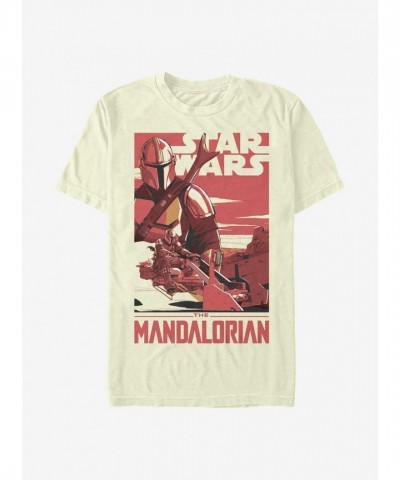 Mandalorian Mad Mando Graphic Tee - Beige for Men
