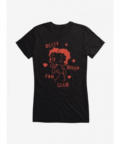 Betty Boop Stars and Hearts Junior Girls Cotton T-Shirt