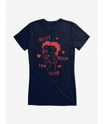 Betty Boop Stars and Hearts Junior Girls Cotton T-Shirt