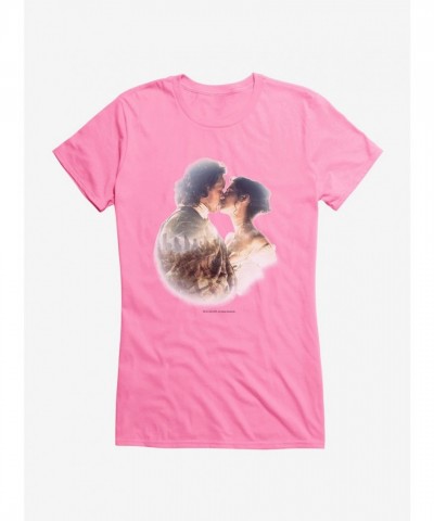 Outlander Claire Jamie Kiss Lightweight Girls T-Shirt