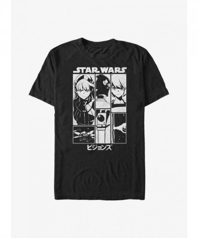 Star Wars Visions Twins Poster Unisex T-Shirt - Black