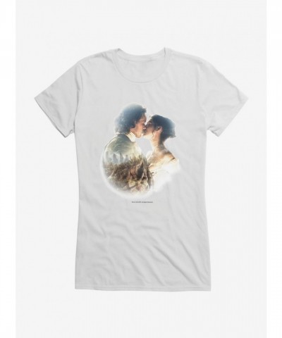 Outlander Claire Jamie Kiss Lightweight Girls T-Shirt