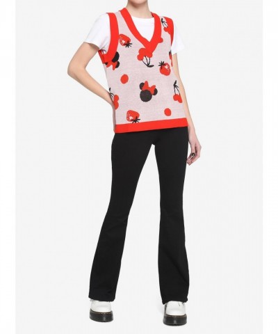 Her Universe Oversized Fruit Minnie Mouse Sweater Vest for Girls