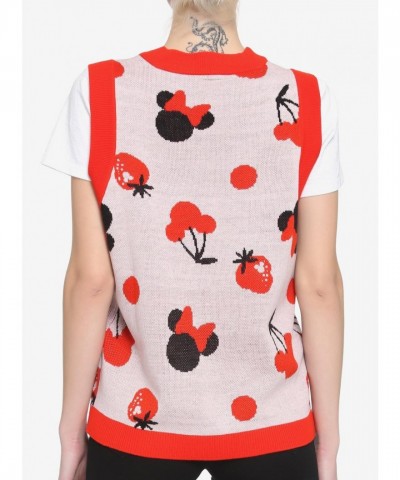 Her Universe Oversized Fruit Minnie Mouse Sweater Vest for Girls