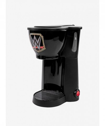 WWE Coffee Maker With Customizable Brewing & Two Championship Mugs