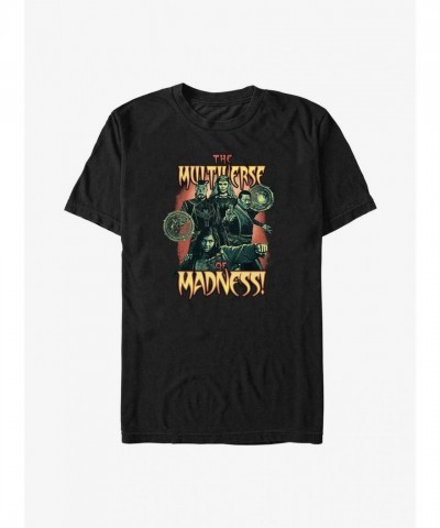 Marvel Multiverse Madness Doctor Strange Big & Tall T-Shirt - Unisex Black